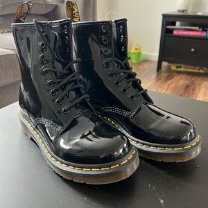 Dr. Martens 1460 Patent Leather Womens Boots